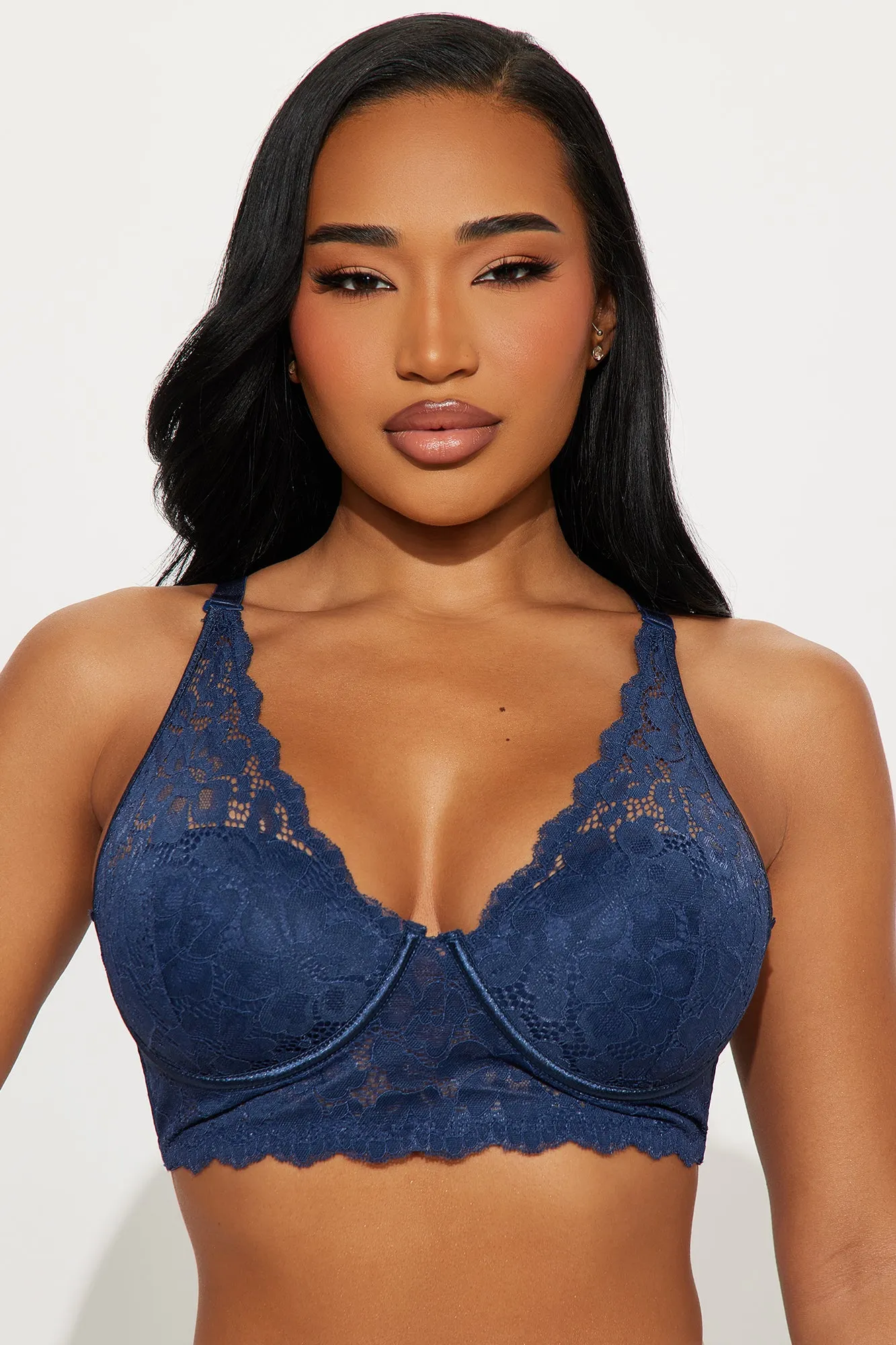 Always Essential Lace Wireless Bra - Navy