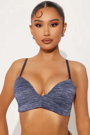 At Your Call Wireless Bra - Blue
