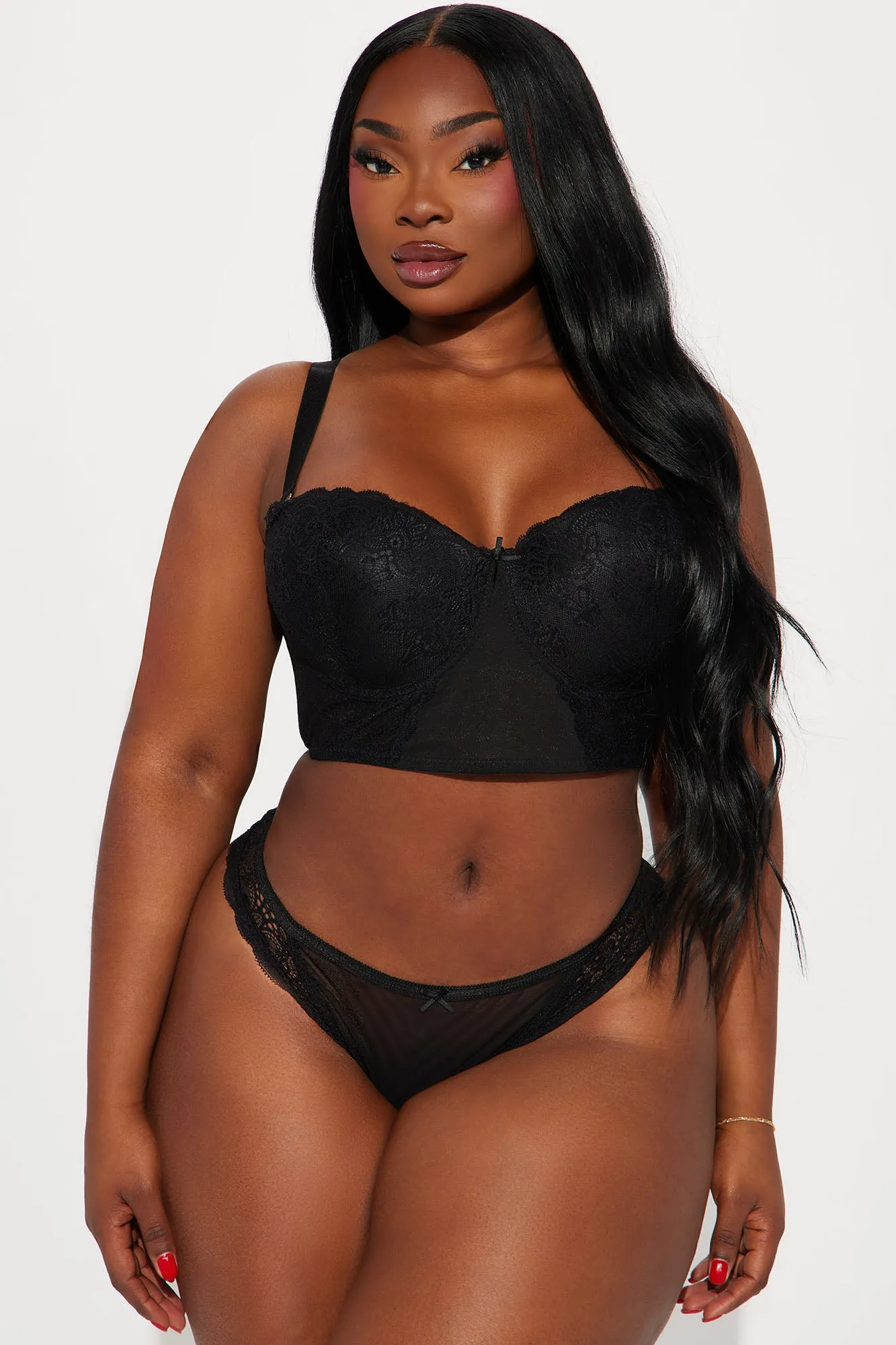 Belong To You Lace Bra - Black