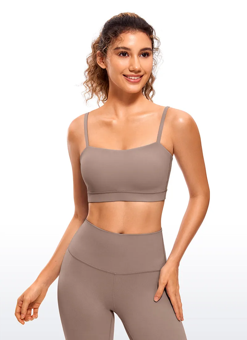 Butterluxe Adjustable Spaghetti Thin Strap Sports Bra