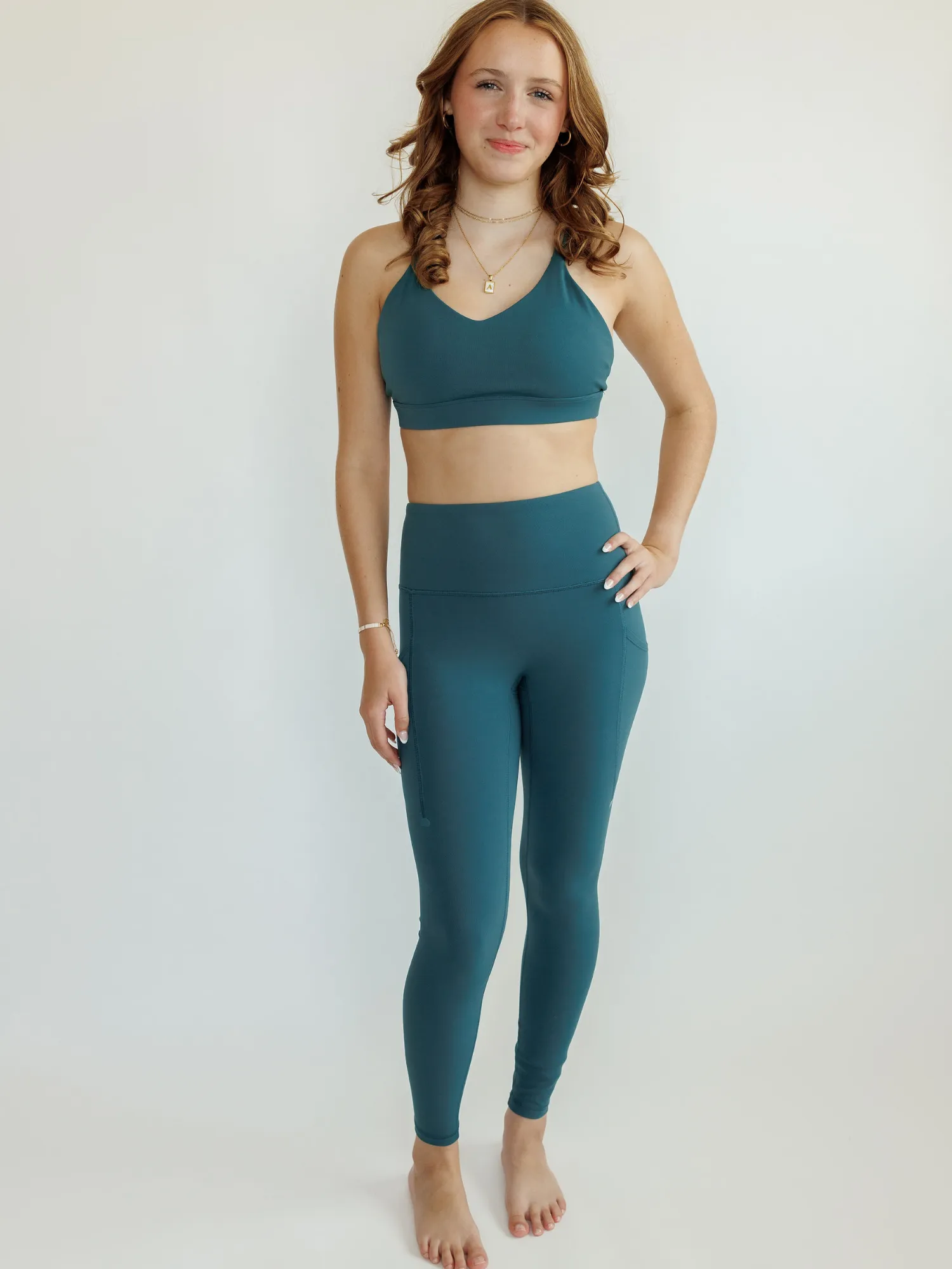 Jade Green "Marina" Low Impact Sports Bra