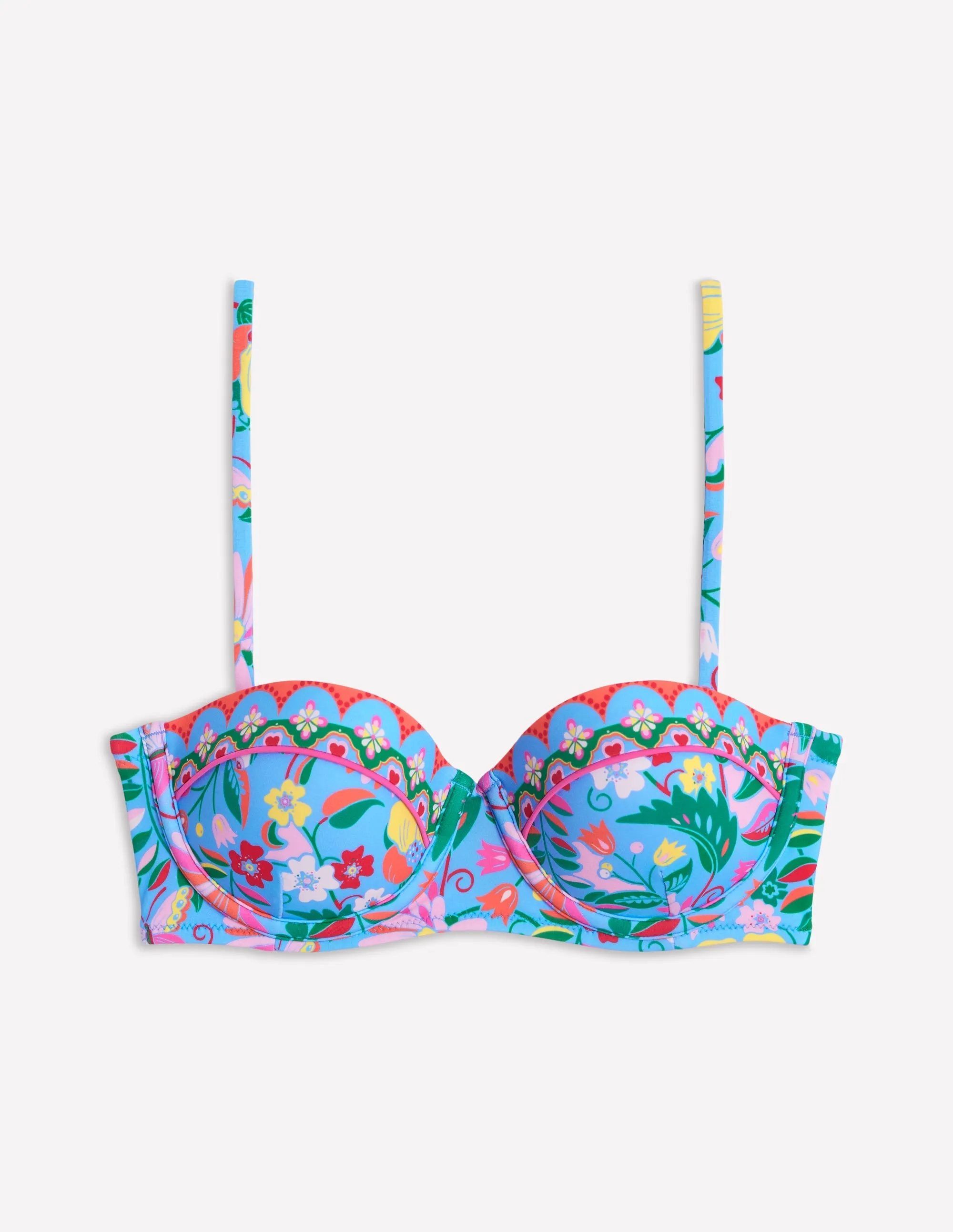 Rhodes Cup-Size Bikini Top-Dawn Blue, Wildflower Trail