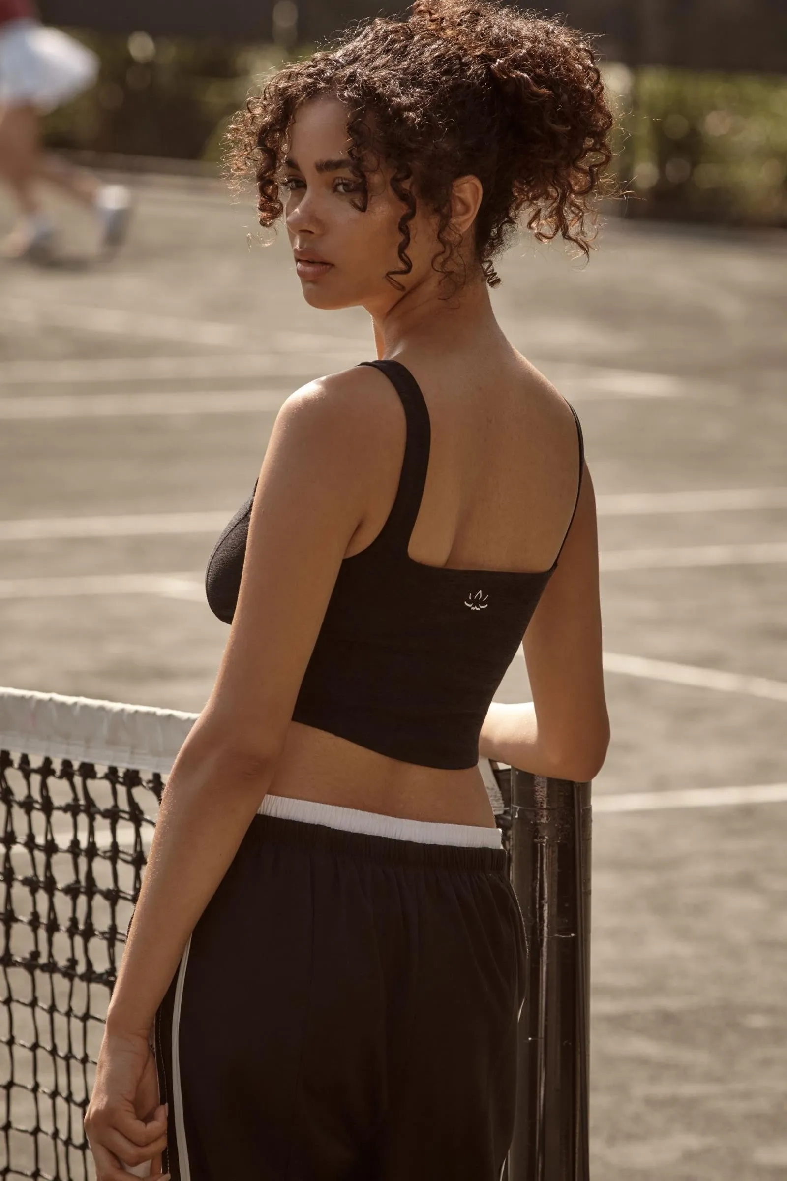 Spacedye Make Plans High Cropped Tank - Darkest Night