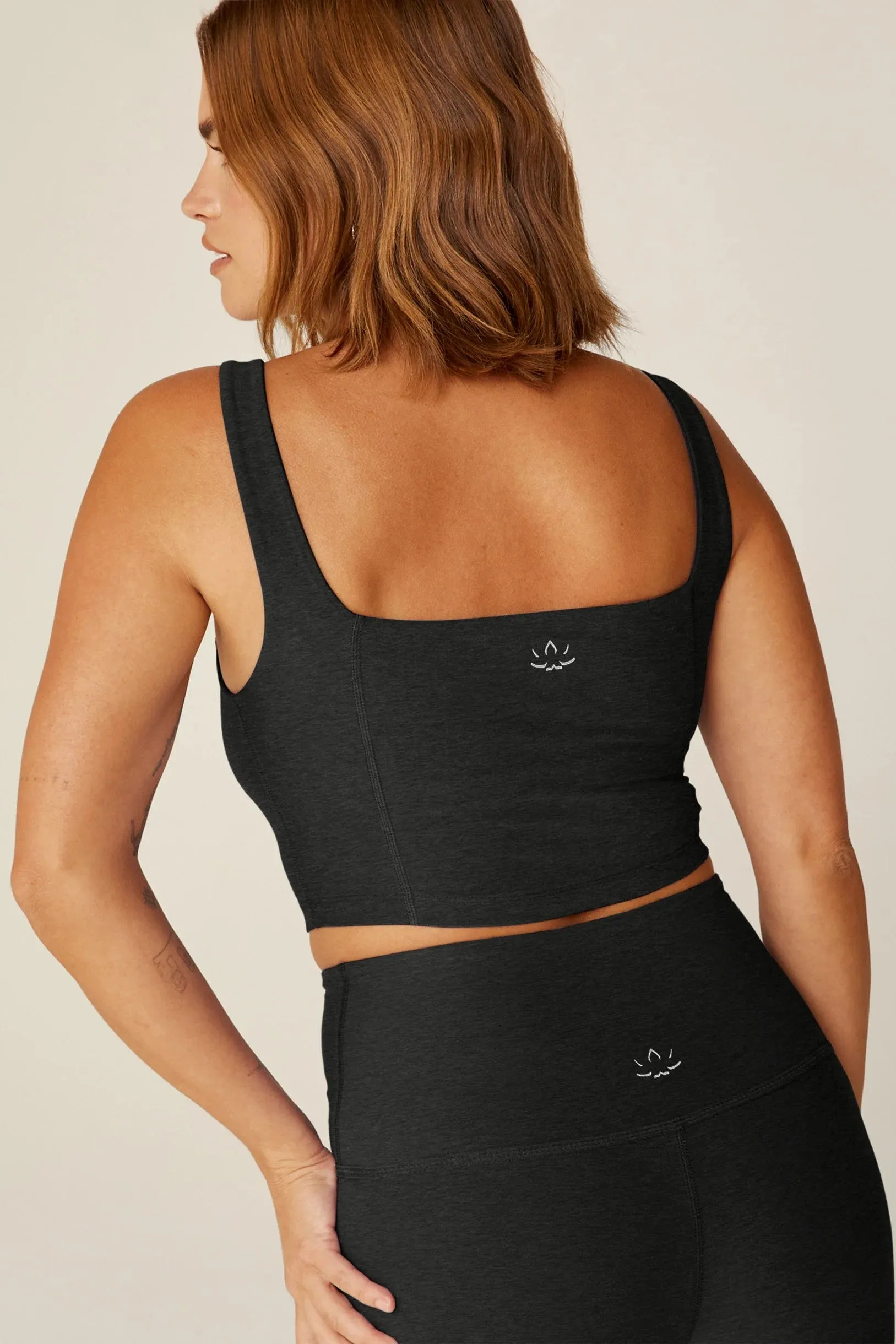 Spacedye Make Plans High Cropped Tank - Darkest Night