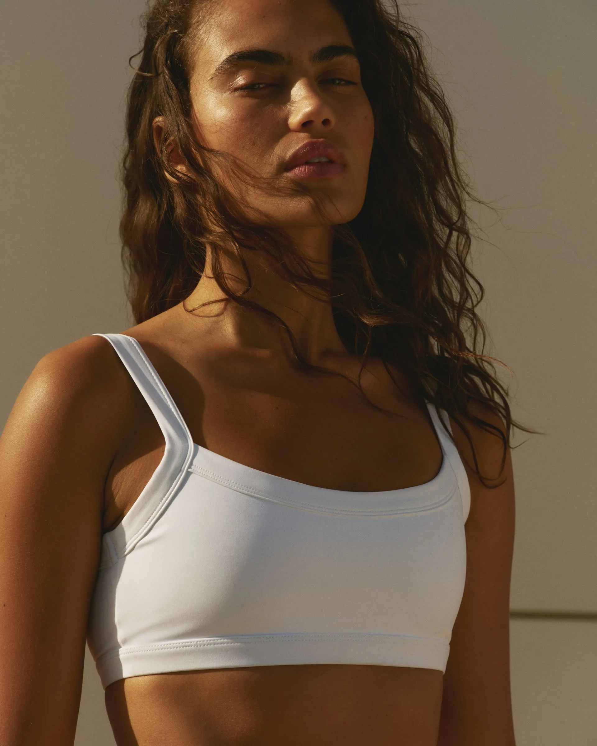 Ultimate Wide Binding Bra - White