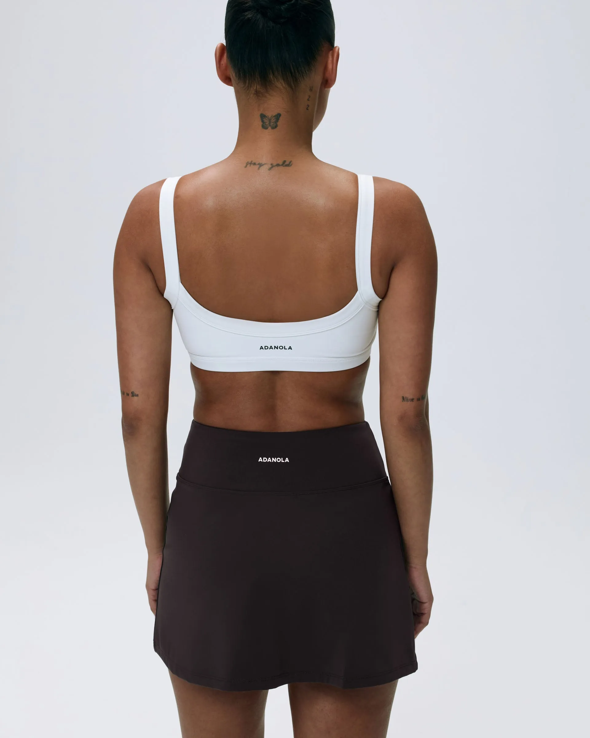 Ultimate Wide Binding Bra - White